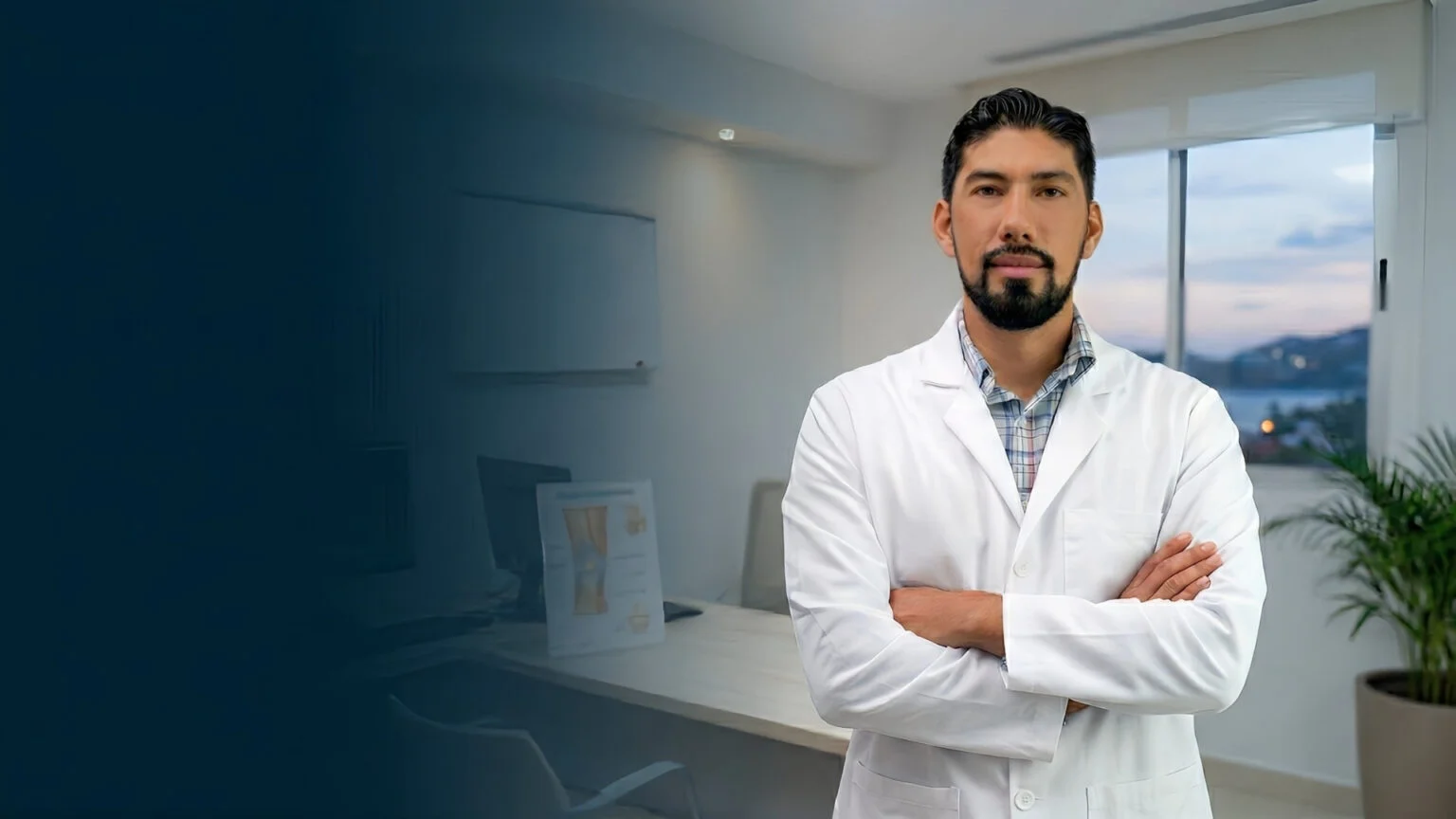 Dr. Francisco Hernández Pérez in orthopedic consultation in Punta de Mita